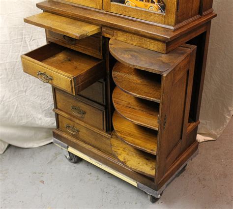 antique steel medical cabinet|antique oak doctors cabinet.